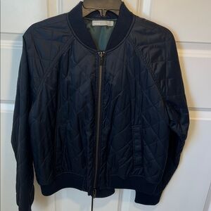 NWT Vince Midnight Blue Quilted Bomber Jacket